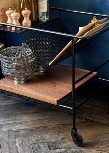 Alima opbergtrolley gelakt walnoot - Black & lacquered walnut - &Tradition