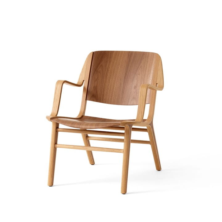 AX HM11 Lounge Chair met armleuningen - Walnut-oak - &Tradition