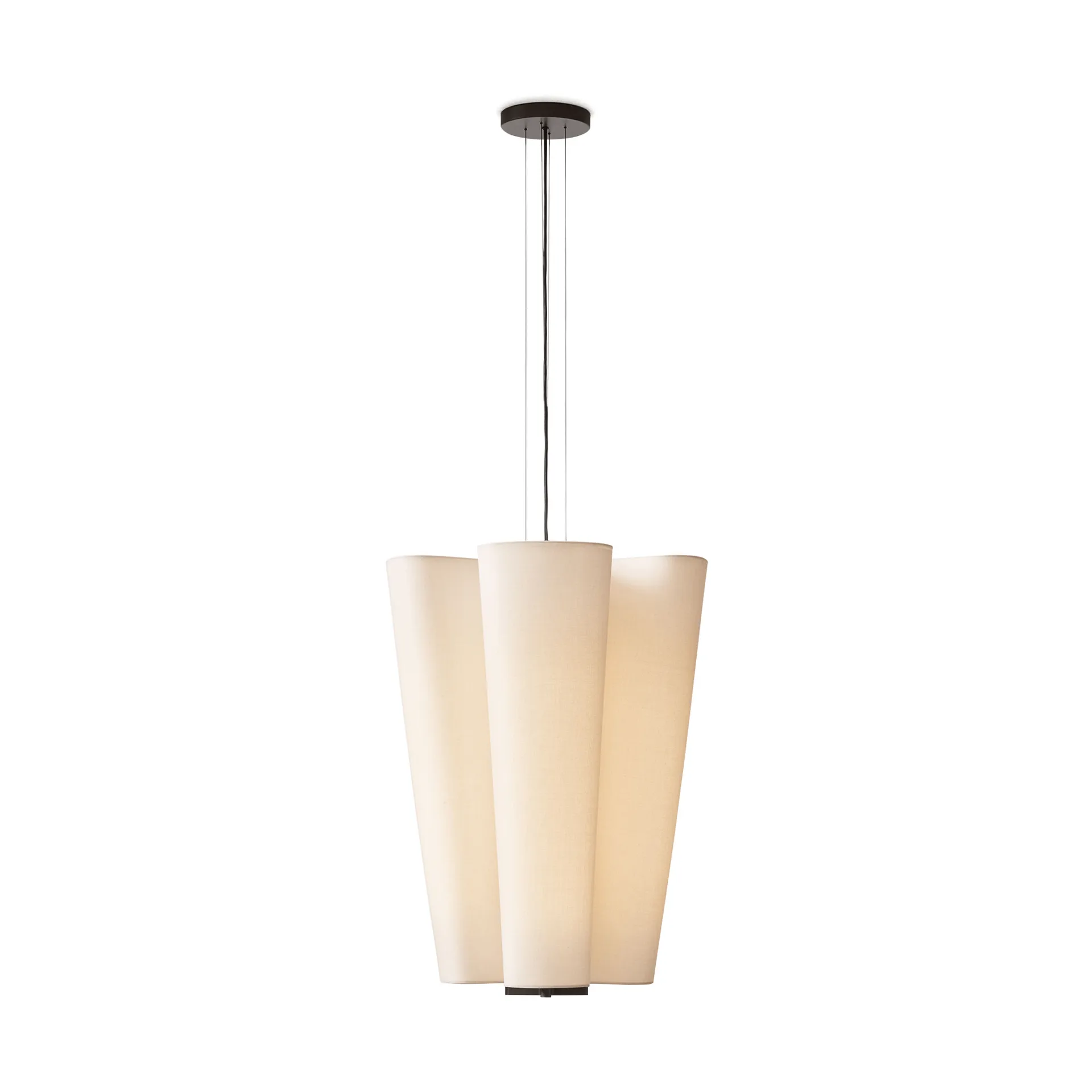 Bella chandelier hanglamp, SC115, Bronzed & Soft Canvas, Ø54 cm &Tradition
