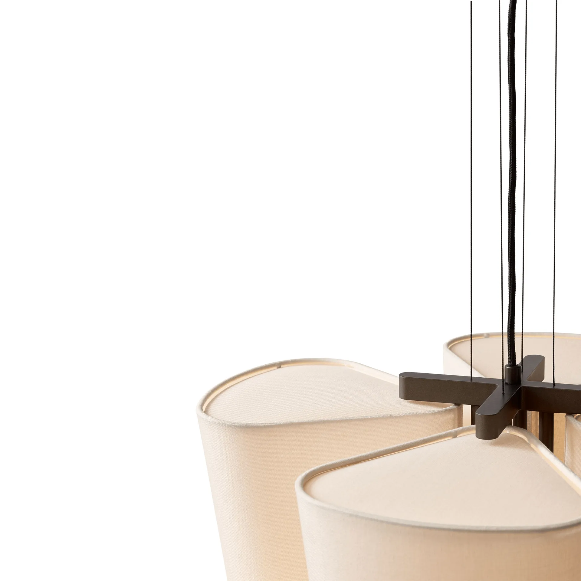 Bella chandelier hanglamp, SC115, Bronzed & Soft Canvas, Ø54 cm &Tradition