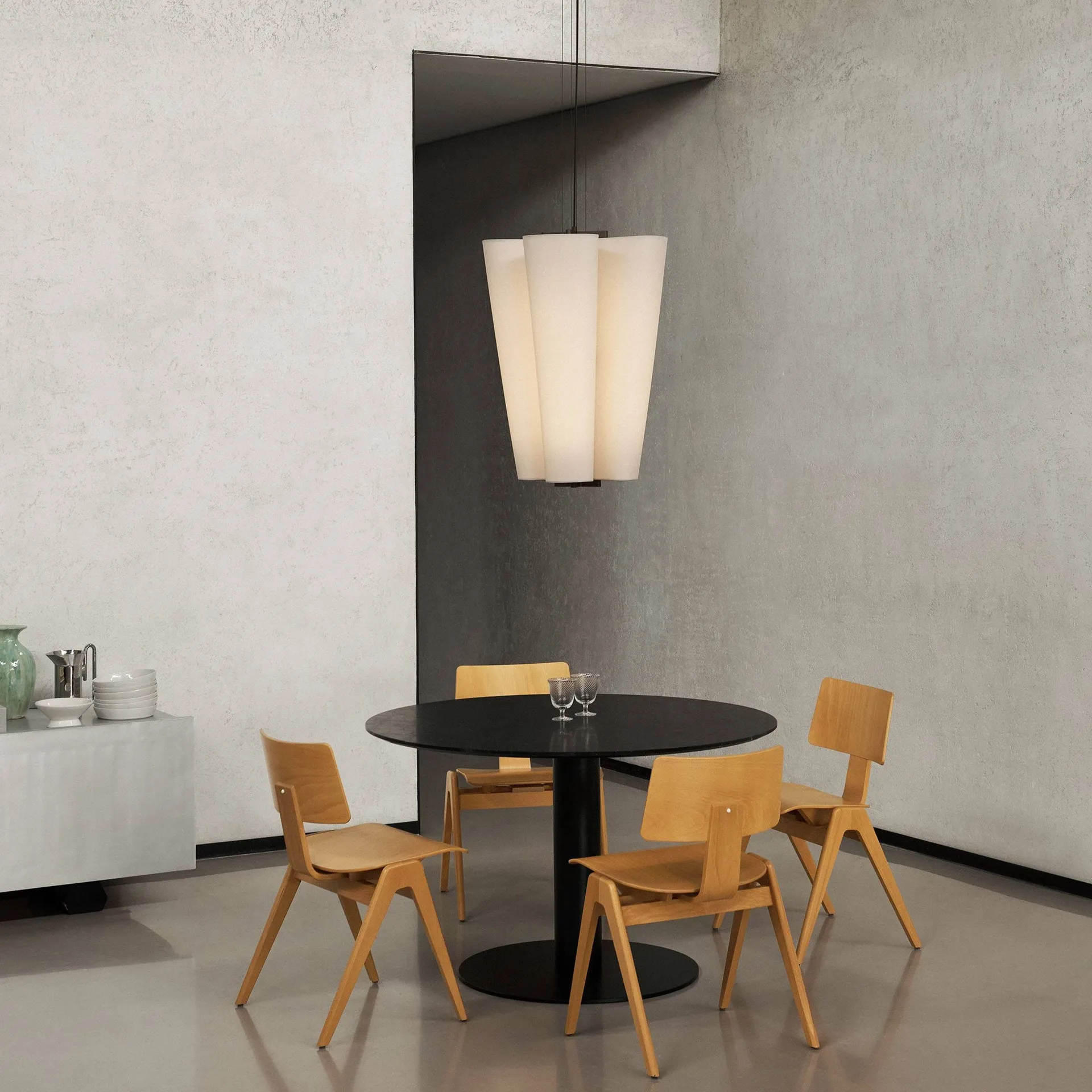 Bella chandelier hanglamp, SC115, Bronzed & Soft Canvas, Ø54 cm &Tradition