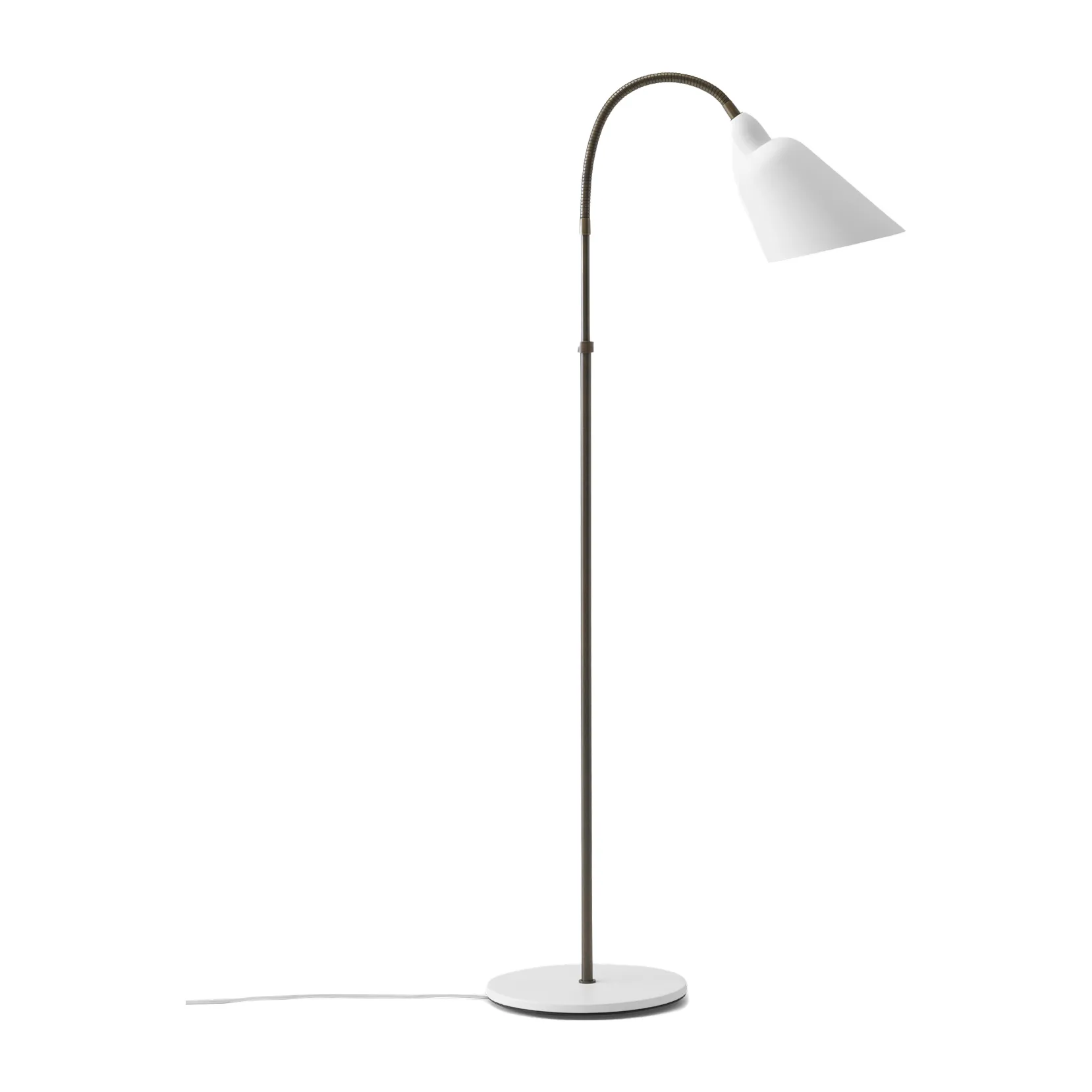 Bellevue AJ7 vloerlamp Anniversary Edition, White-bronzed brass &Tradition