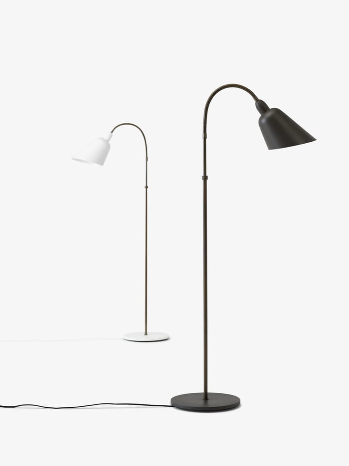 Bellevue AJ7 vloerlamp Anniversary Edition, White-bronzed brass &Tradition
