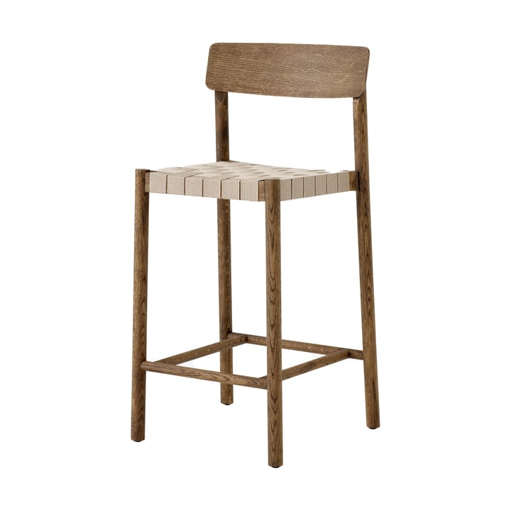 Betty TK12 Counter Chair barkruk 65 cm - Natuurkleurig linnen-gerookte eik - &Tradition