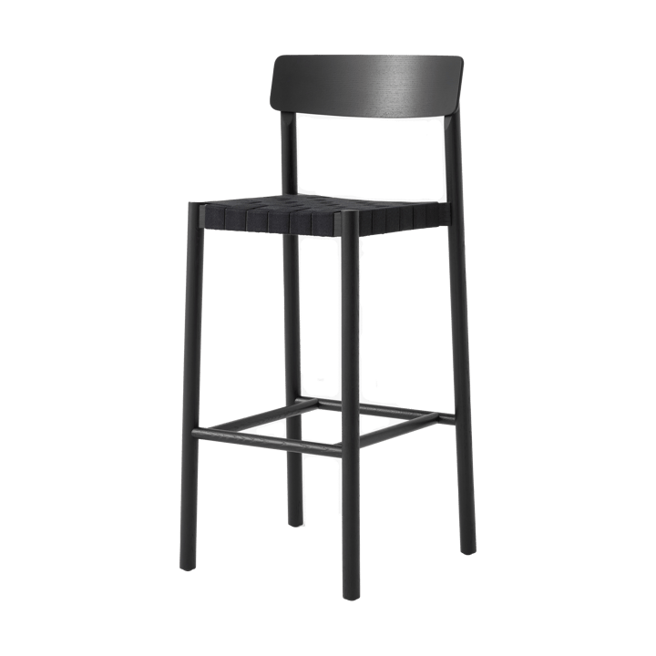 Betty TK15 Bar Chair barkruk 75 cm - Zwartgelakte es-zwart linnen - &Tradition
