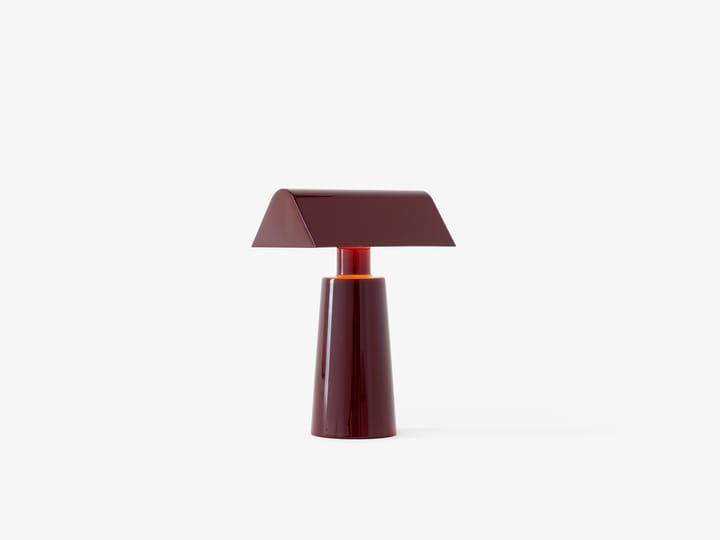 Caret MF1 portable tafellamp, Dark burgundy &Tradition