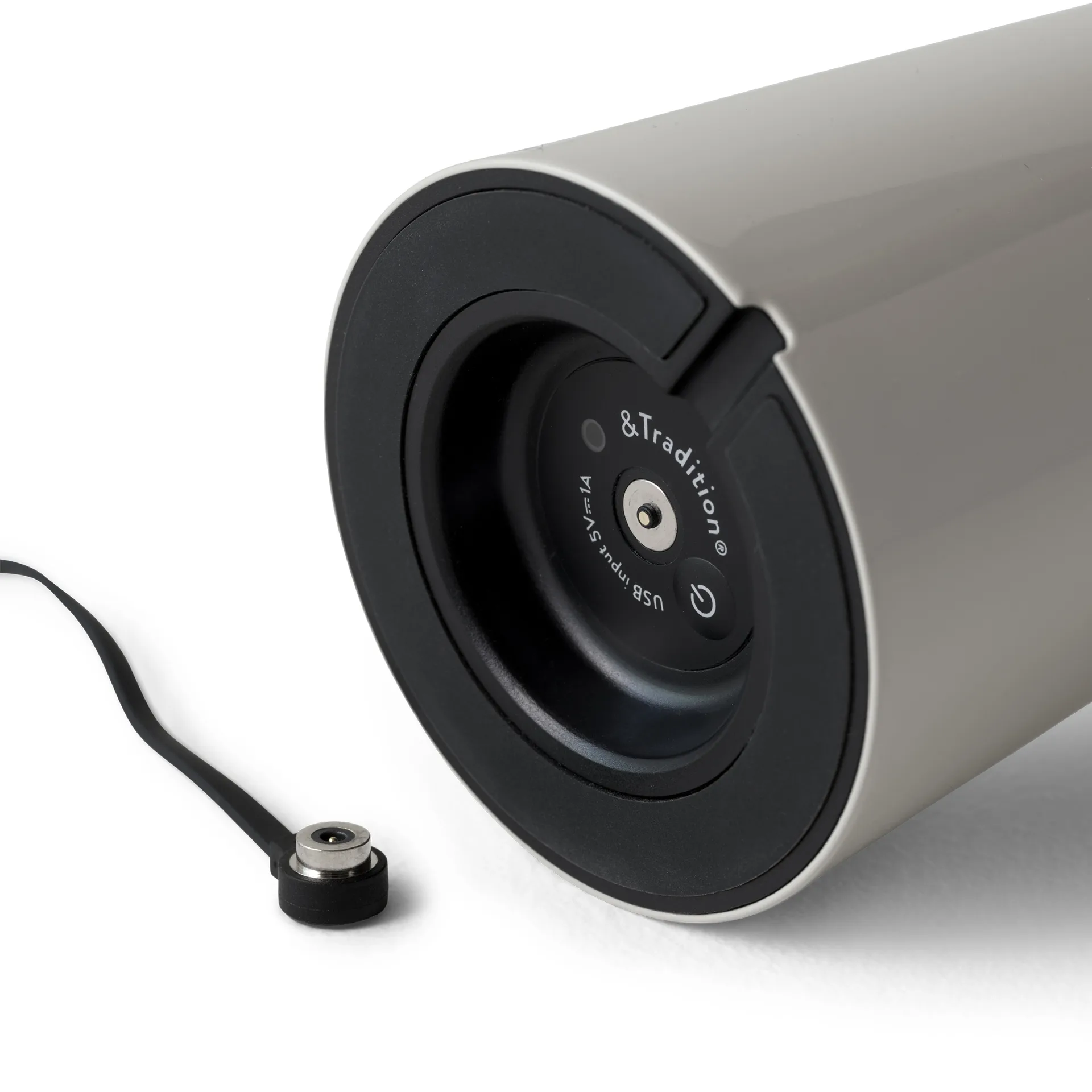 Caret MF1 portable tafellamp, Silk grey &Tradition