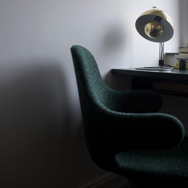Catch JH15 stoel, Divina 944 green-zwartgelakt staal &Tradition