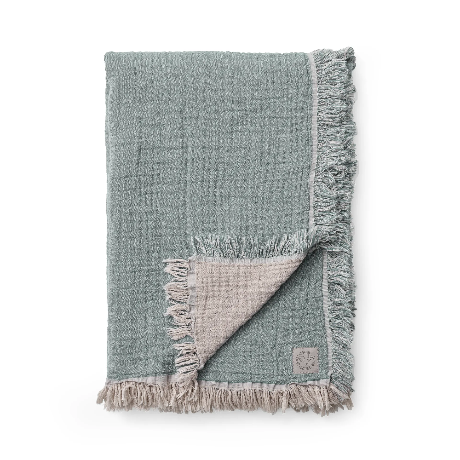 Collect katoenen plaid SC32 140x210 cm, Cloud & Sage &Tradition
