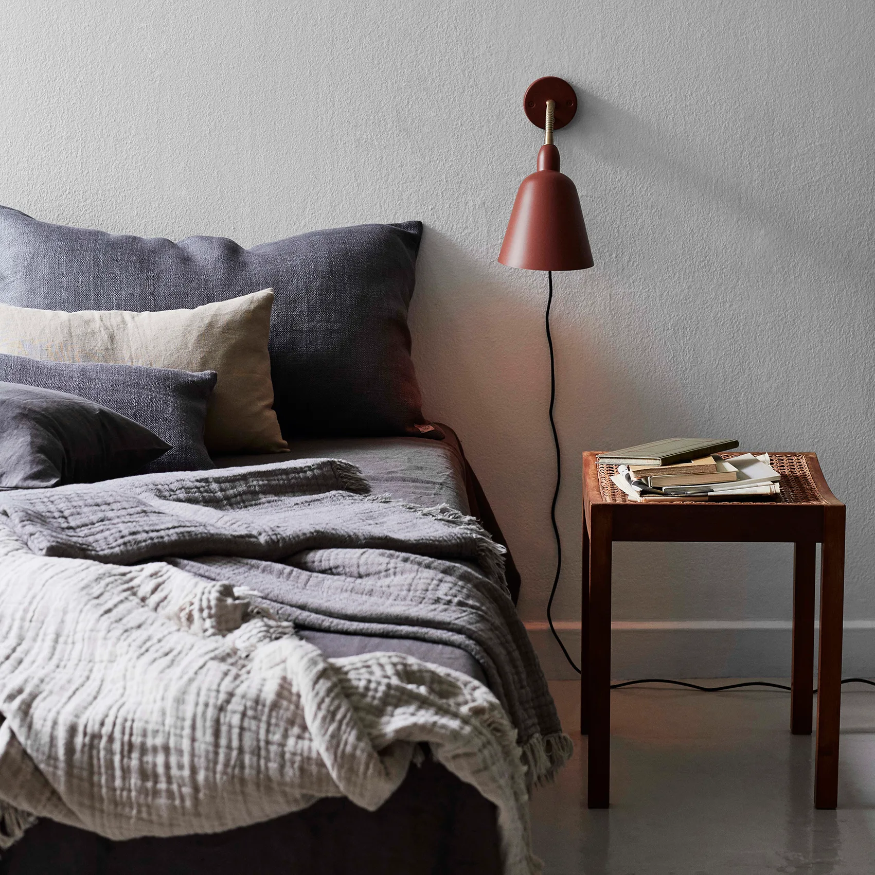 Collect katoenen plaid SC33 260x260 cm, Cloud & Milk (beige-wit) &Tradition