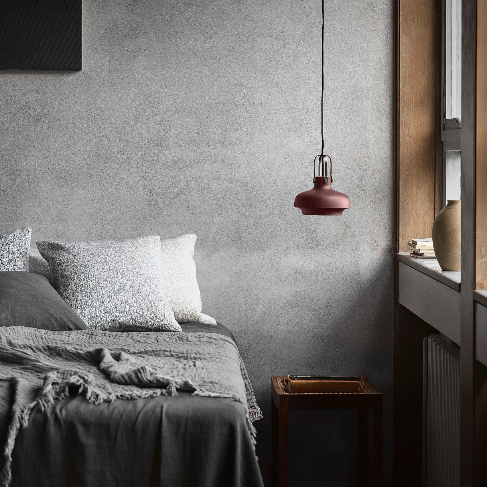 Collect katoenen plaid SC33 260x260 cm, Cloud & Slate (beige-grijs) &Tradition