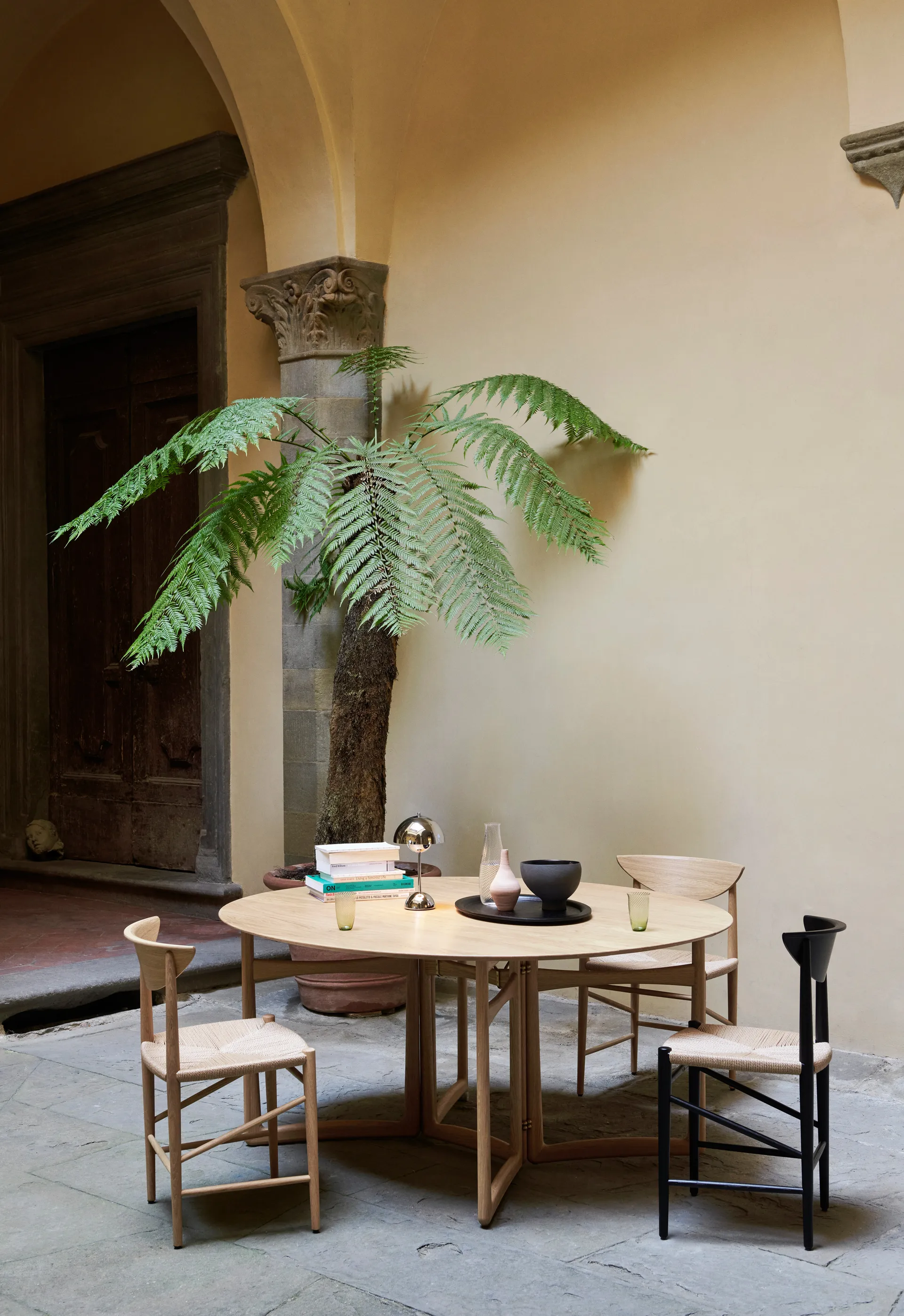 Collect SC65 dienblad 38 cm, Black Stained Oak &Tradition