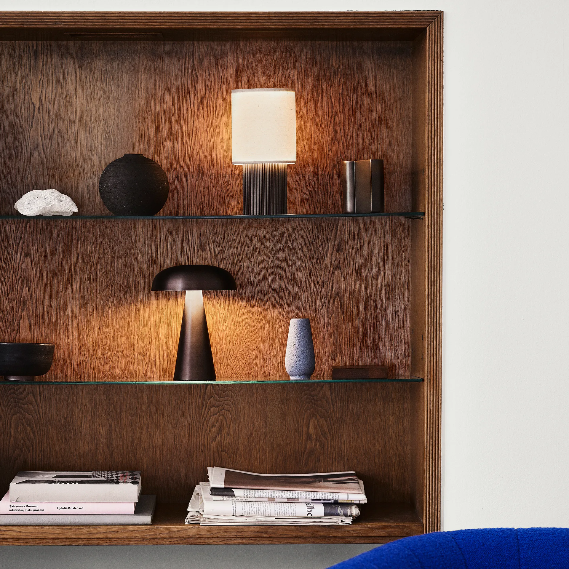 Como portable tafellamp SC53, Bronzed brass &Tradition