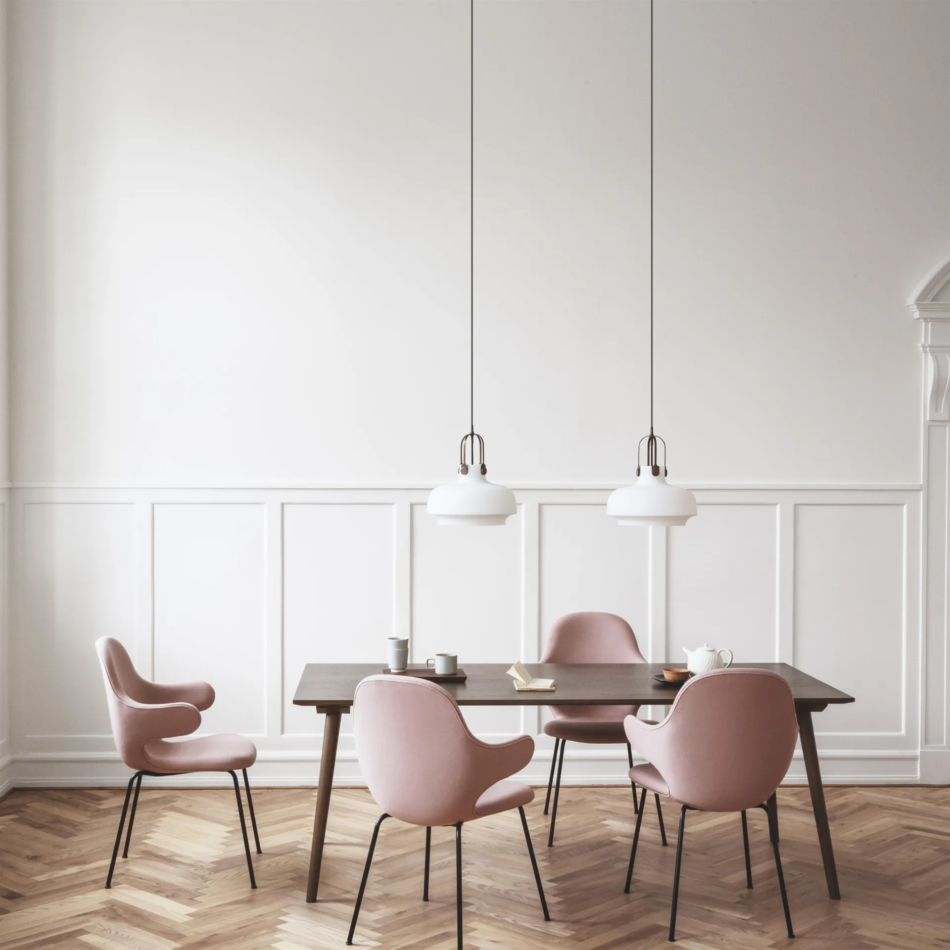 Copenhagen pendel SC6, opaalglas-messing &Tradition