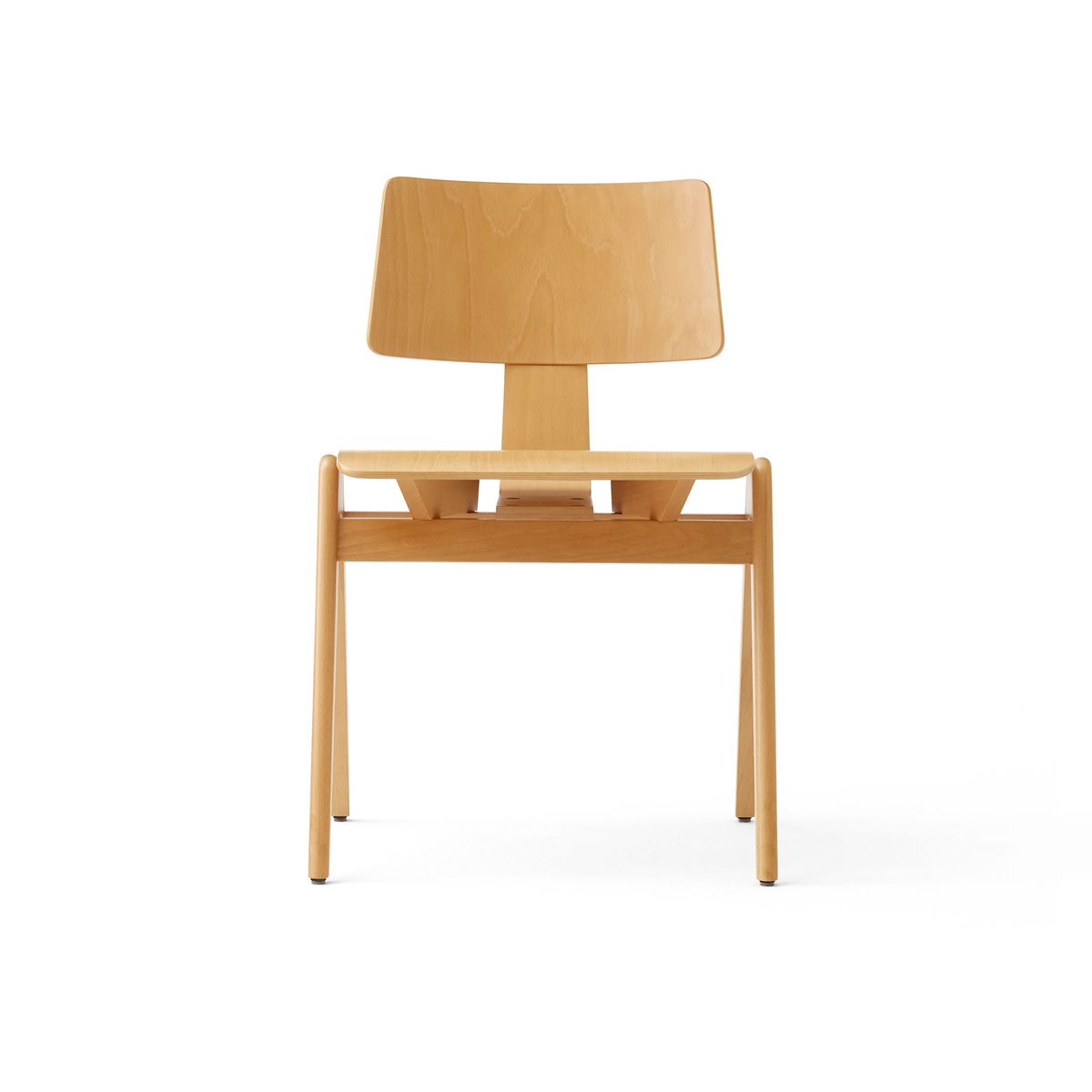 &Tradition Daystak RD1 bijzetstoel Beech | Scandinavisch Interieur | Stoelen | Beige