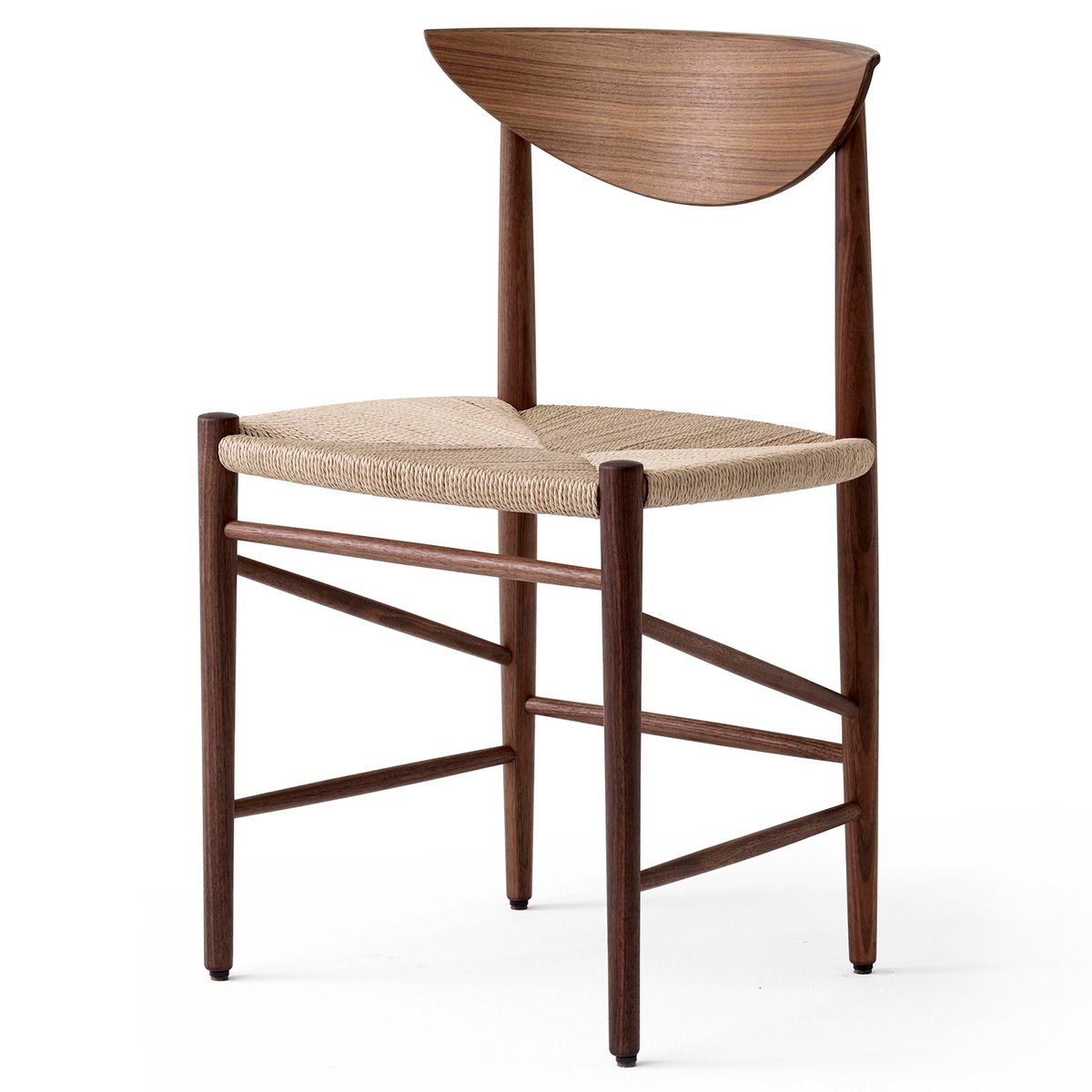 &Tradition Drawn stoel HM3 Walnoot | Scandinavisch Interieur | Stoelen | Bruin