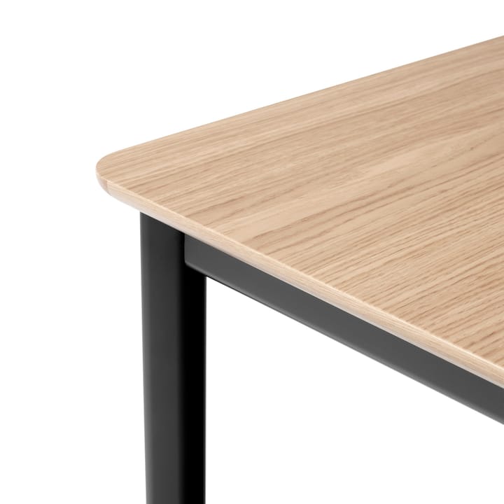 Drip HW116 eettafel 83x193 cm, Black frame-clear lacq. oak &Tradition