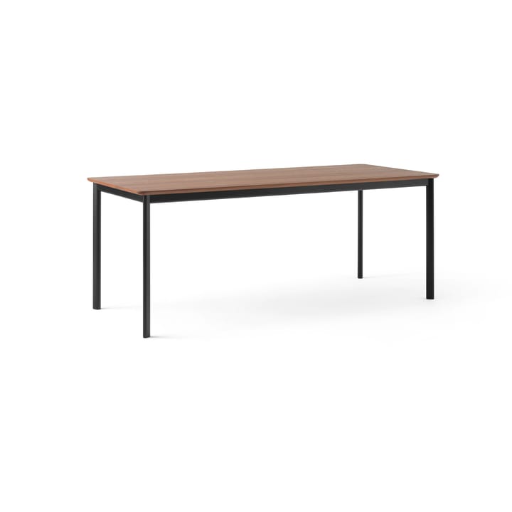 Drip HW116 eettafel 83x193 cm - Black frame-clear lacq. walnut - &Tradition