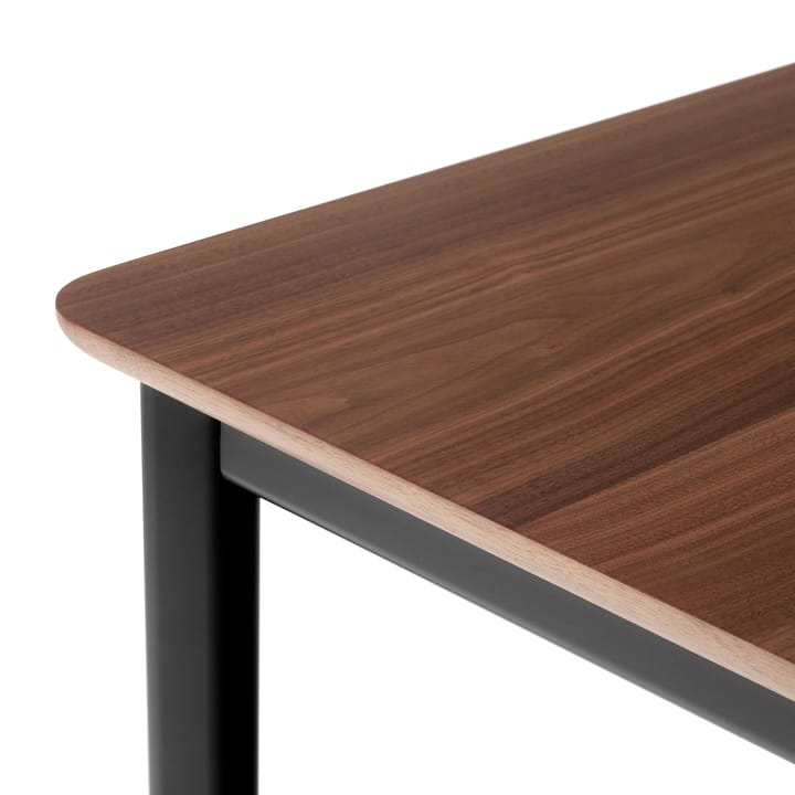 Drip HW116 eettafel 83x193 cm, Black frame-clear lacq. walnut &Tradition