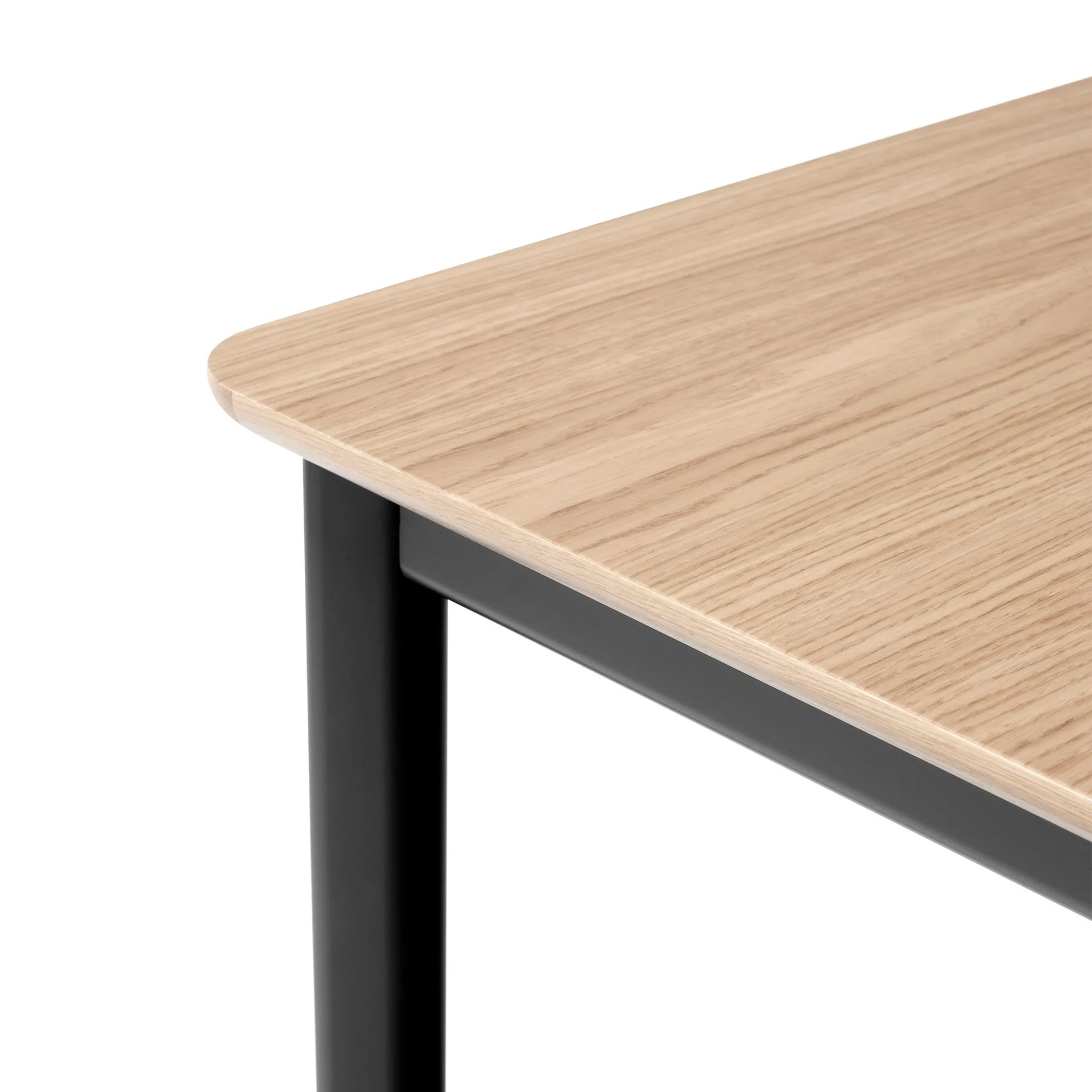 Drip HW117 eettafel 103x253 cm, Black frame-clear lacq. oak &Tradition