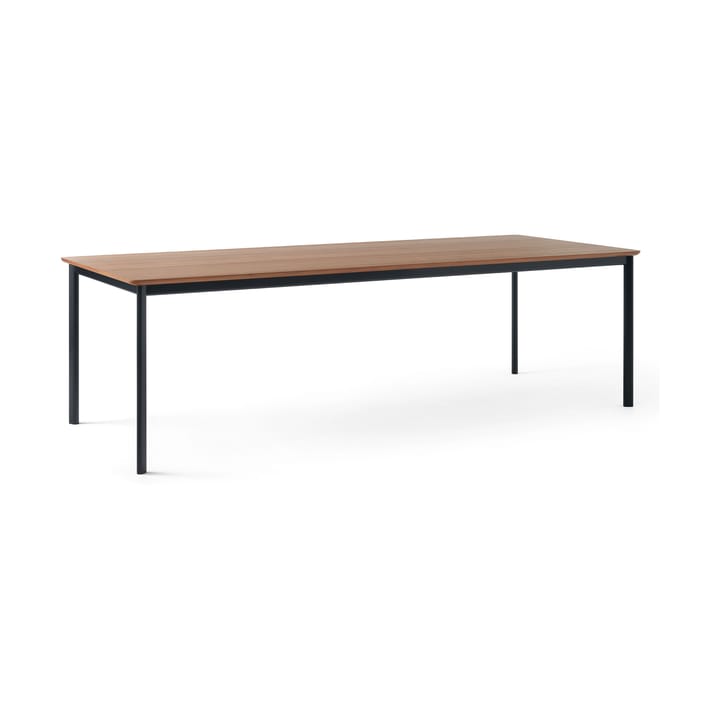 Drip HW117 eettafel 103x253 cm - Black frame-clear lacq. walnut - &Tradition