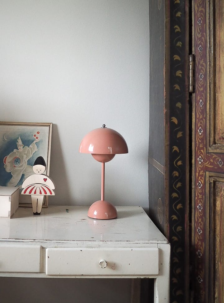 Flowerpot portable tafellamp VP9, Beige red &Tradition