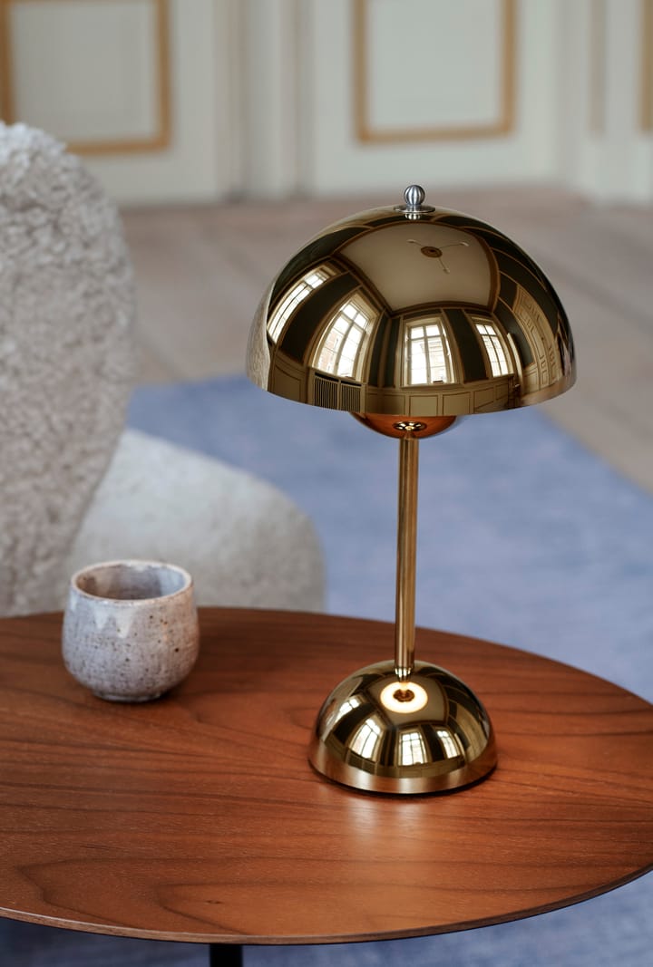 Flowerpot portable tafellamp VP9, Brass &Tradition