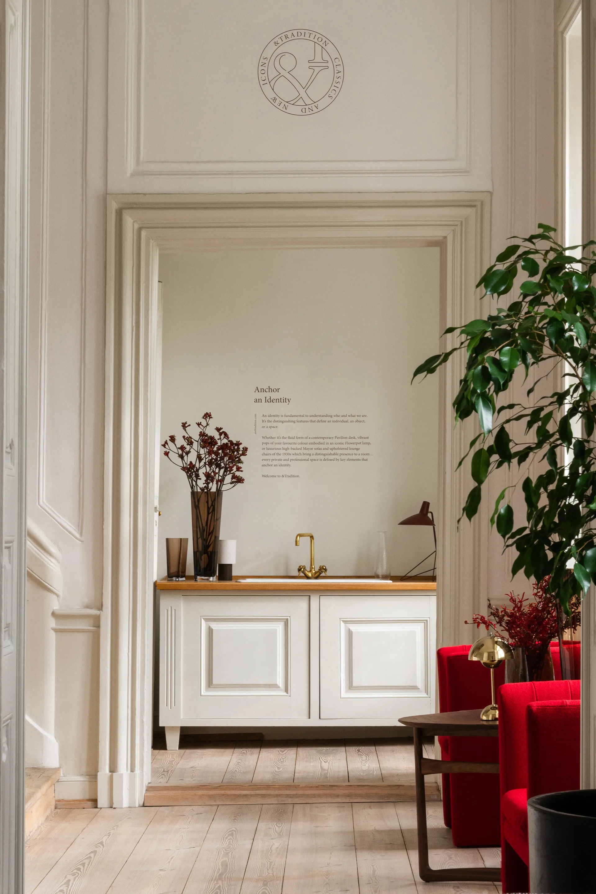 Flowerpot portable tafellamp VP9, Brass &Tradition