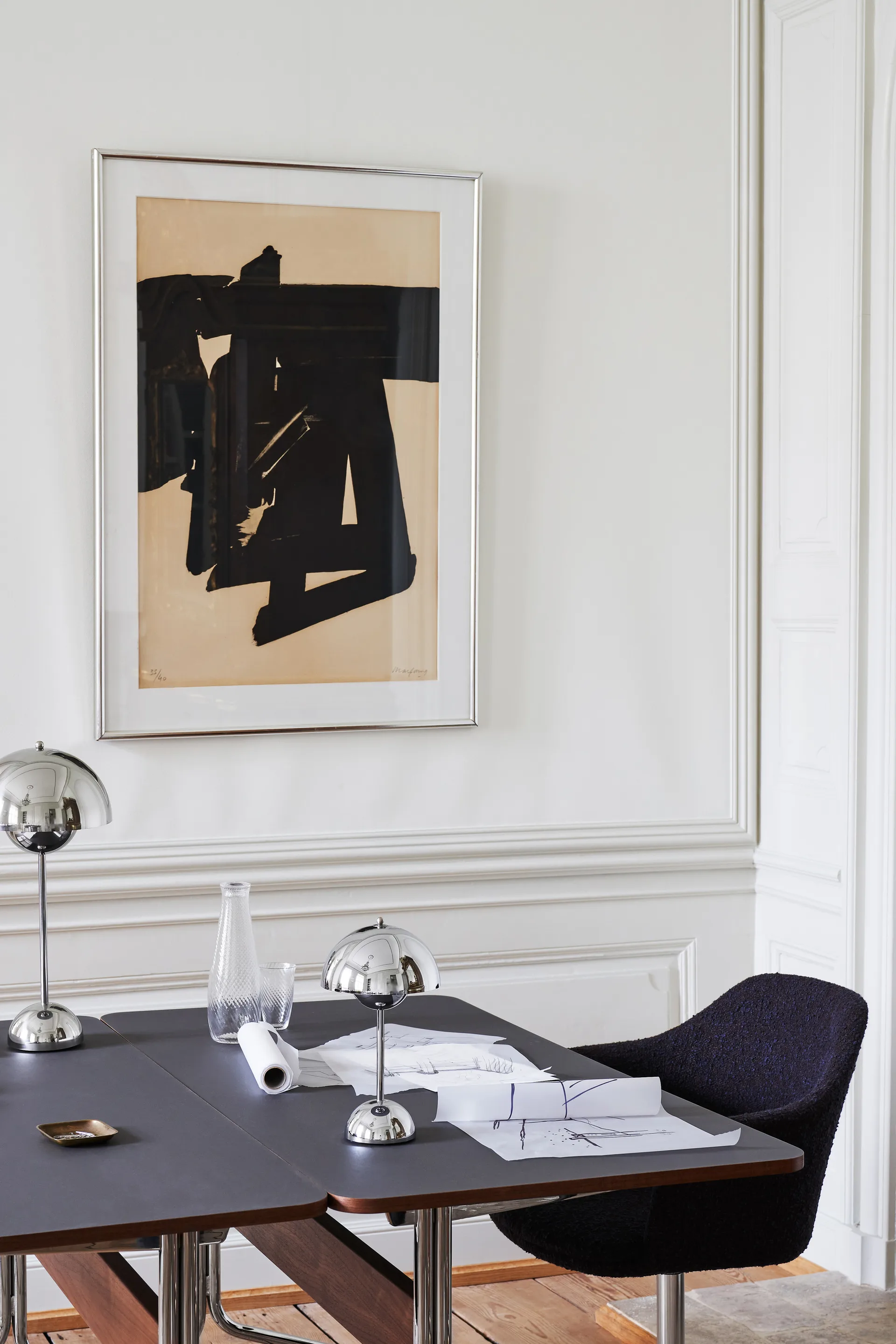 Flowerpot portable tafellamp VP9, Chrome &Tradition