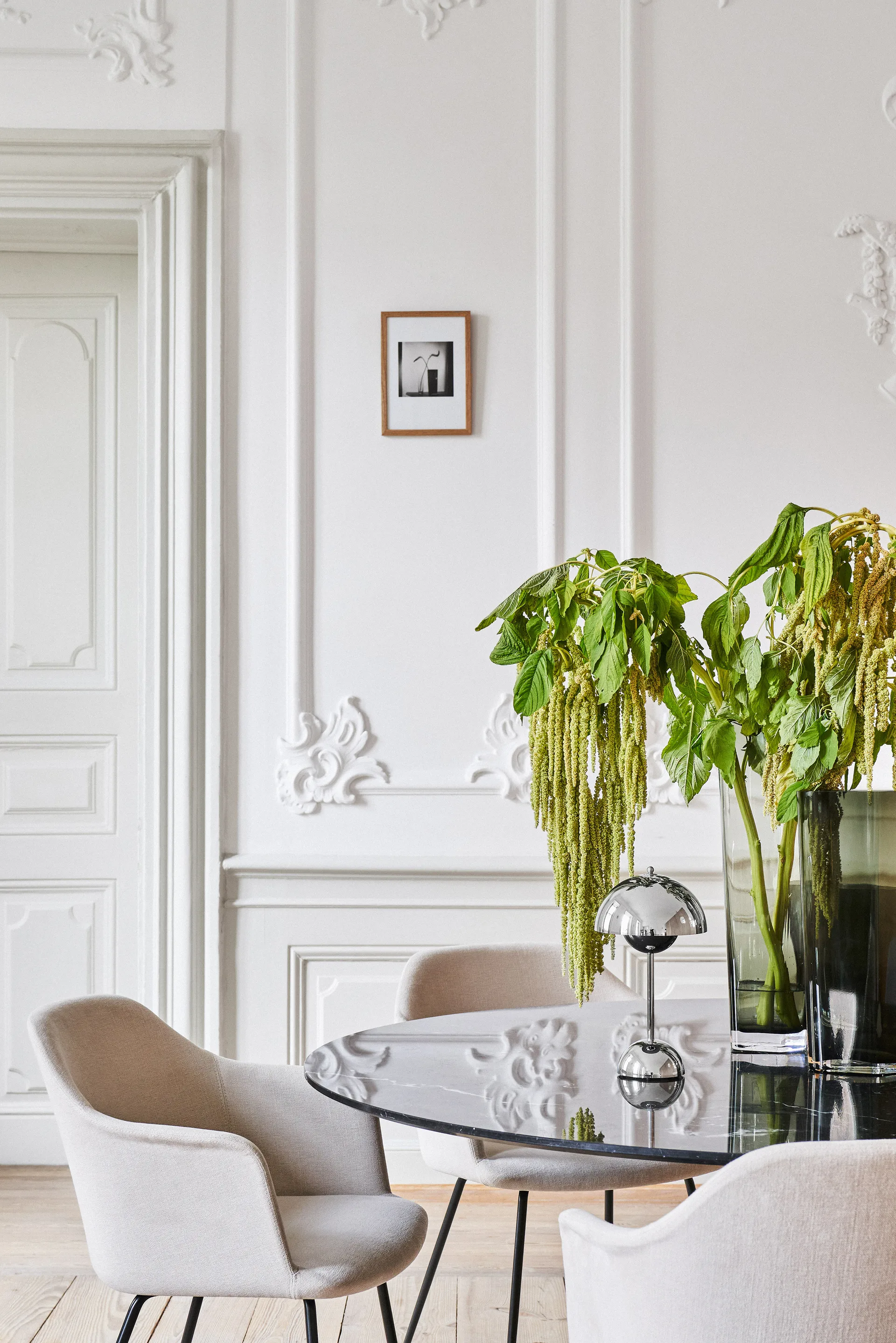 Flowerpot portable tafellamp VP9, Chrome &Tradition