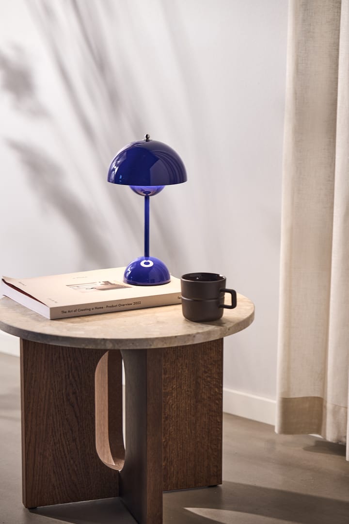 Flowerpot portable tafellamp VP9, Cobalt blue &Tradition