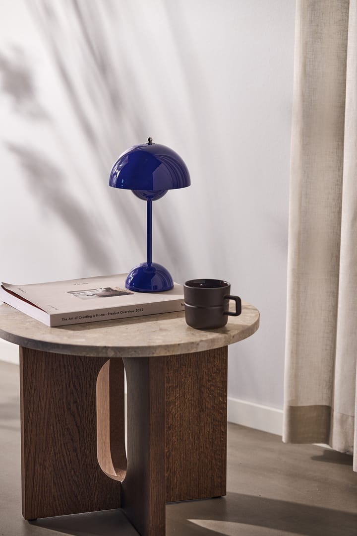 Flowerpot portable tafellamp VP9, Cobalt blue &Tradition