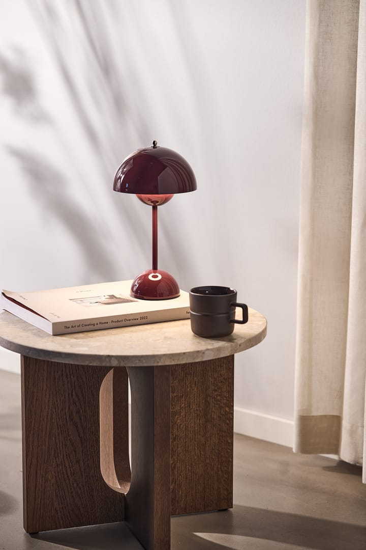 Flowerpot portable tafellamp VP9, Dark plum &Tradition