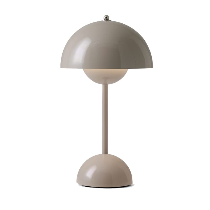 Flowerpot portable tafellamp VP9, Grey beige &Tradition