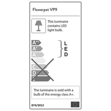 Flowerpot portable tafellamp VP9 - Matt light grey - &Tradition
