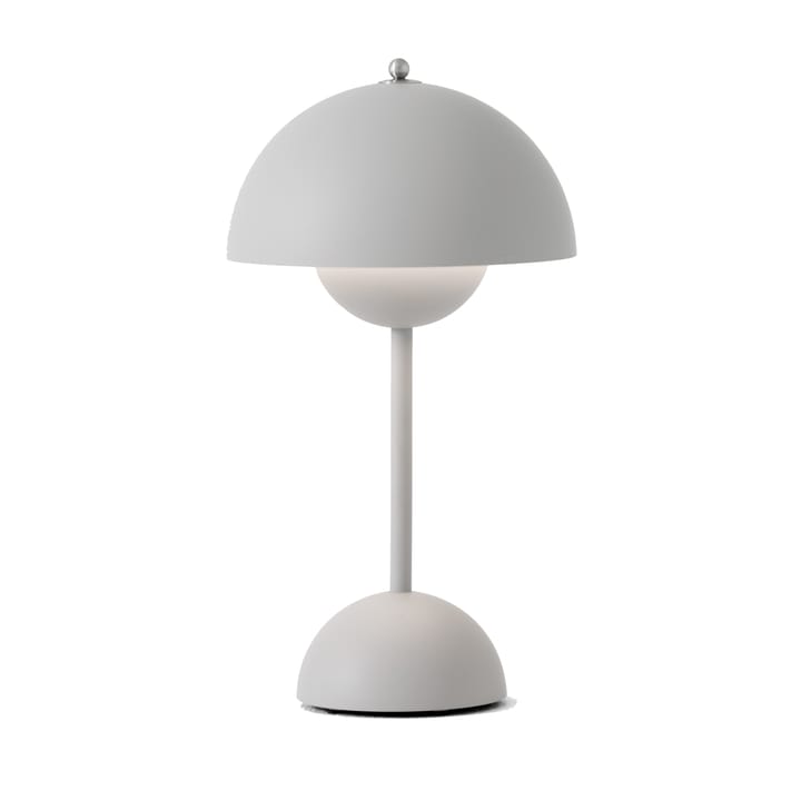 Flowerpot portable tafellamp VP9, Matt light grey &Tradition