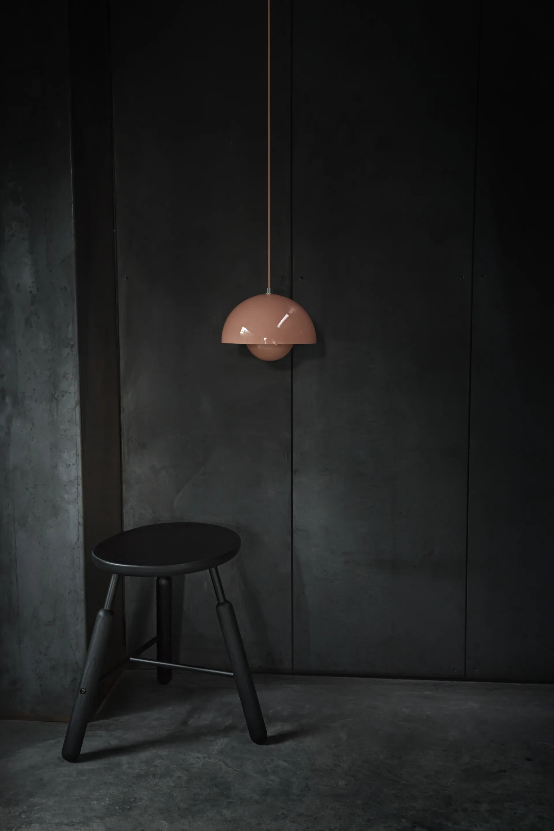 Flowerpot  VP1 hanglamp, beigerood &Tradition