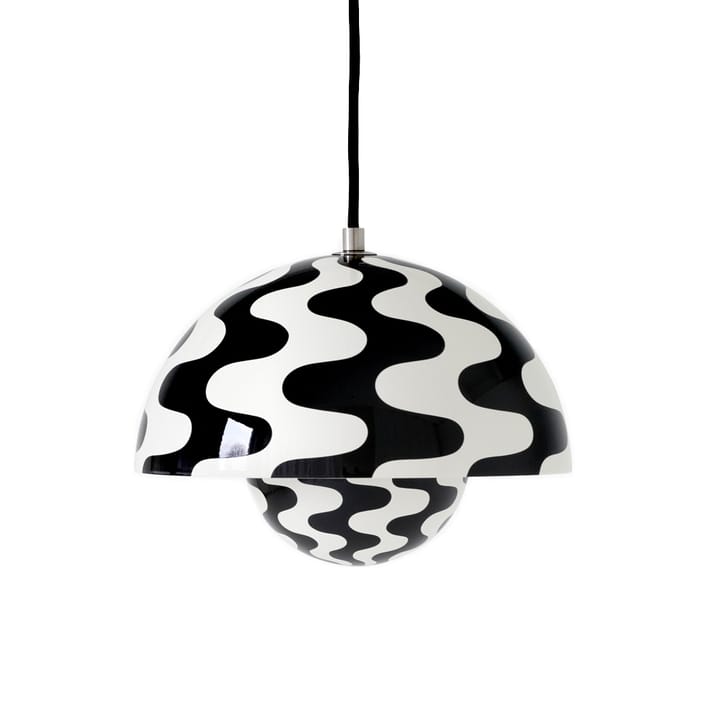 Flowerpot  VP1 hanglamp - Black-white pattern - &Tradition