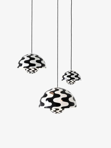 Flowerpot  VP1 hanglamp - Black-white pattern - &Tradition