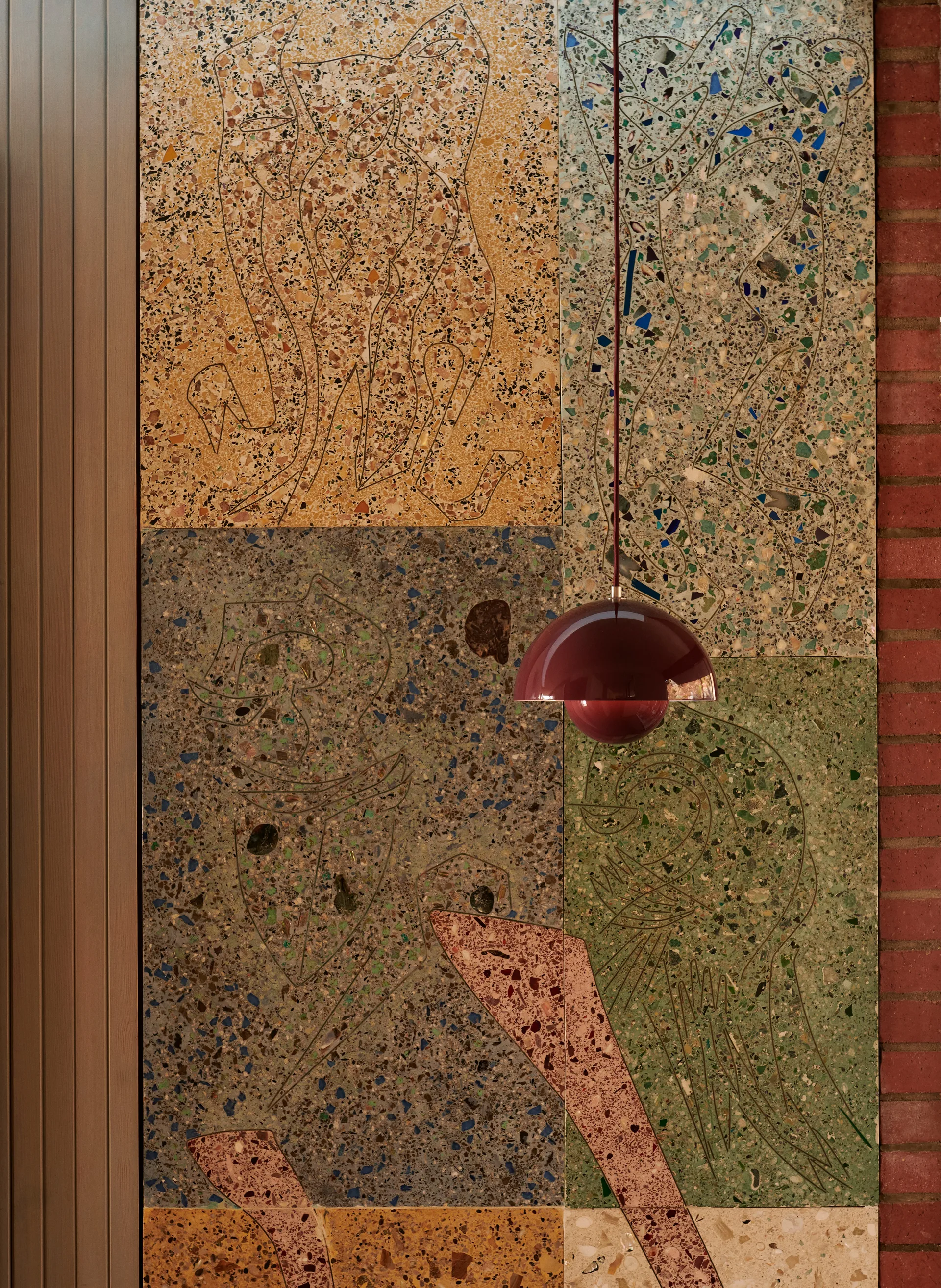 Flowerpot  VP1 hanglamp, Dark plum &Tradition