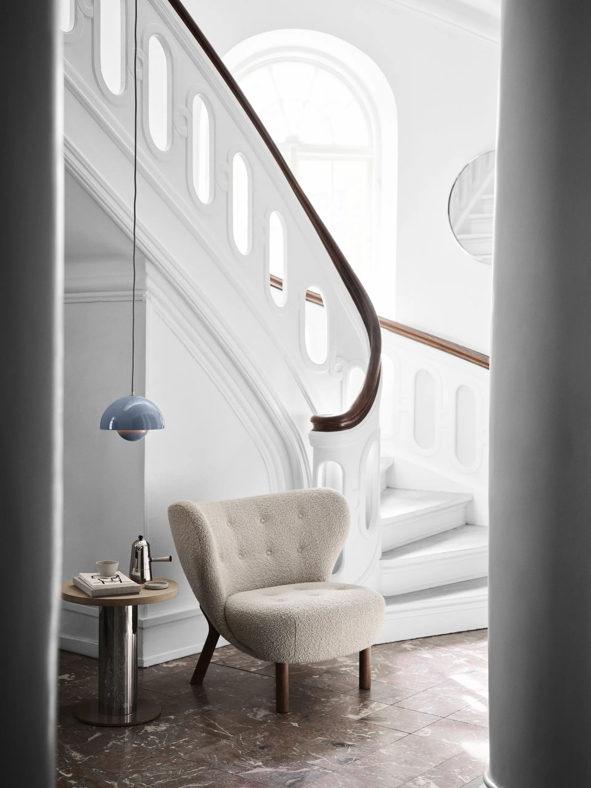 Flowerpot  VP1 hanglamp, Lichtblauw &Tradition