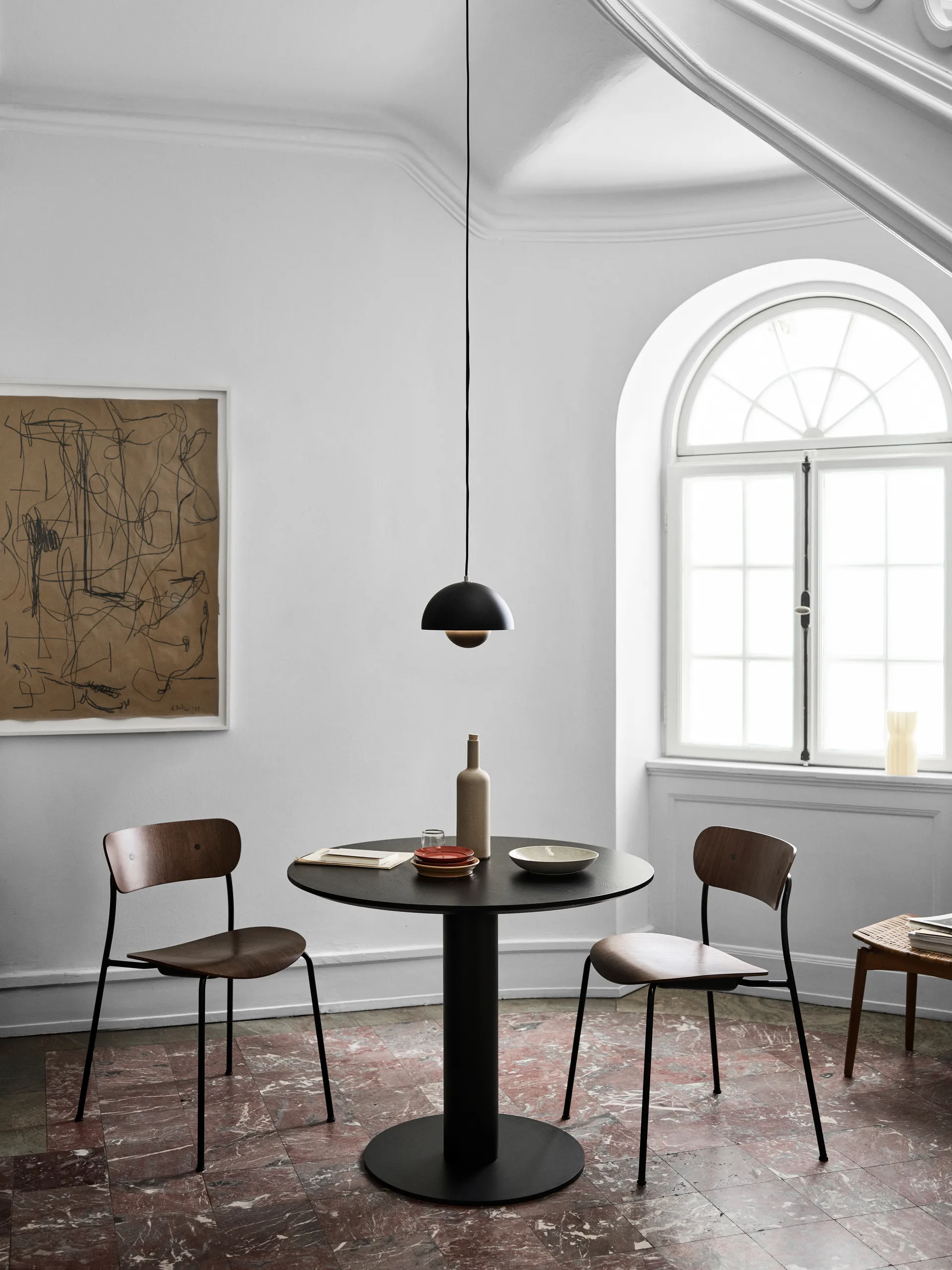 Flowerpot  VP1 hanglamp, mat zwart &Tradition