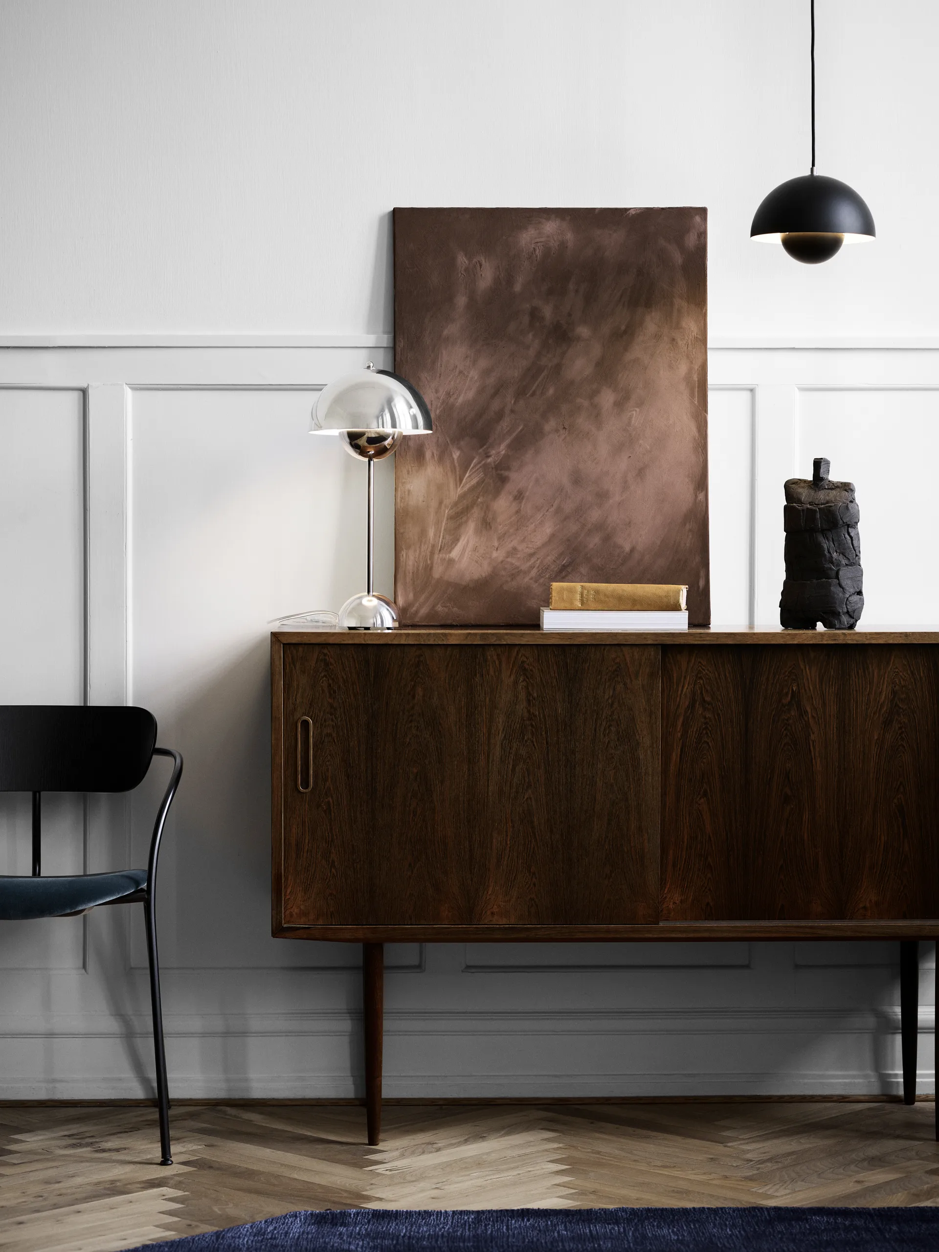 Flowerpot  VP1 hanglamp, mat zwart &Tradition