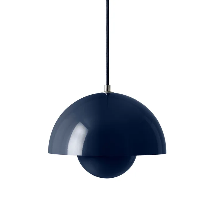 Flowerpot VP1 hanglamp - Steel blue - &Tradition