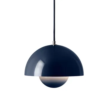 Flowerpot VP1 hanglamp - Steel blue - &Tradition