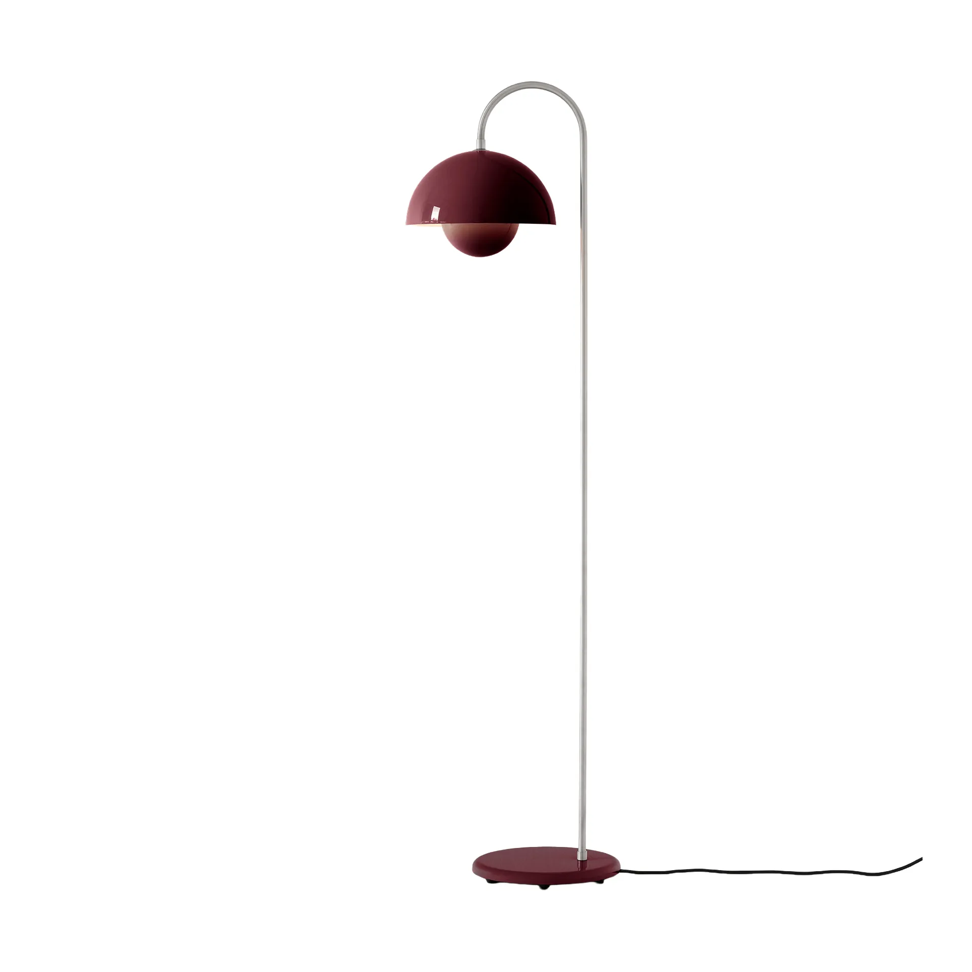 Flowerpot VP12 vloerlamp, Dark plum &Tradition