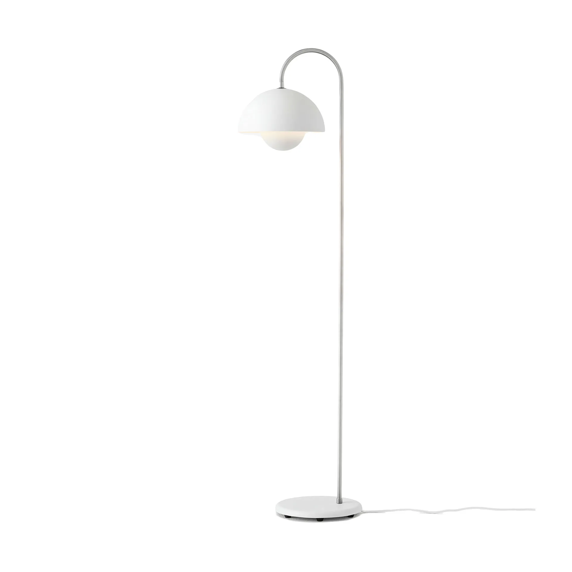 Flowerpot VP12 vloerlamp, Mat wit &Tradition