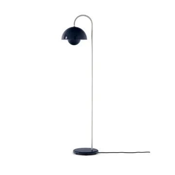 Flowerpot VP12 vloerlamp - Steel blue - &Tradition