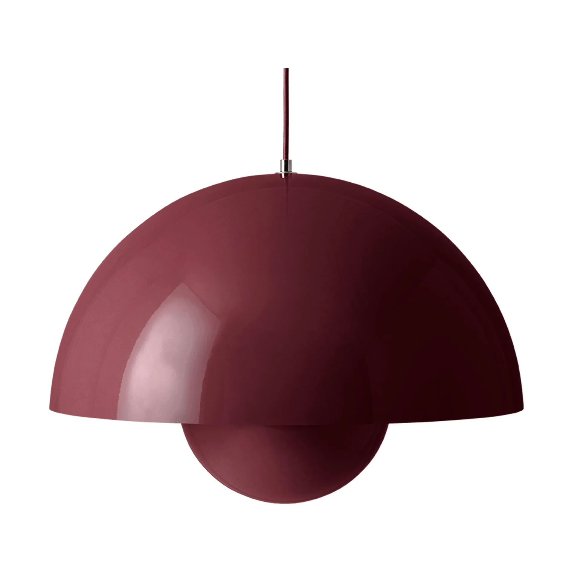 Flowerpot VP2 hanglamp groot, Dark plum &Tradition
