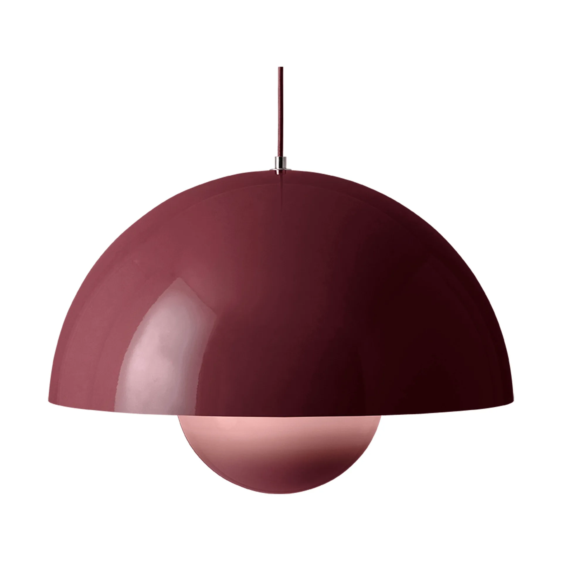 Flowerpot VP2 hanglamp groot, Dark plum &Tradition